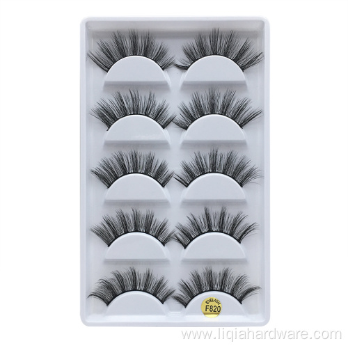 Wholesale 3D mink strip eyelashes fake eyelashes set